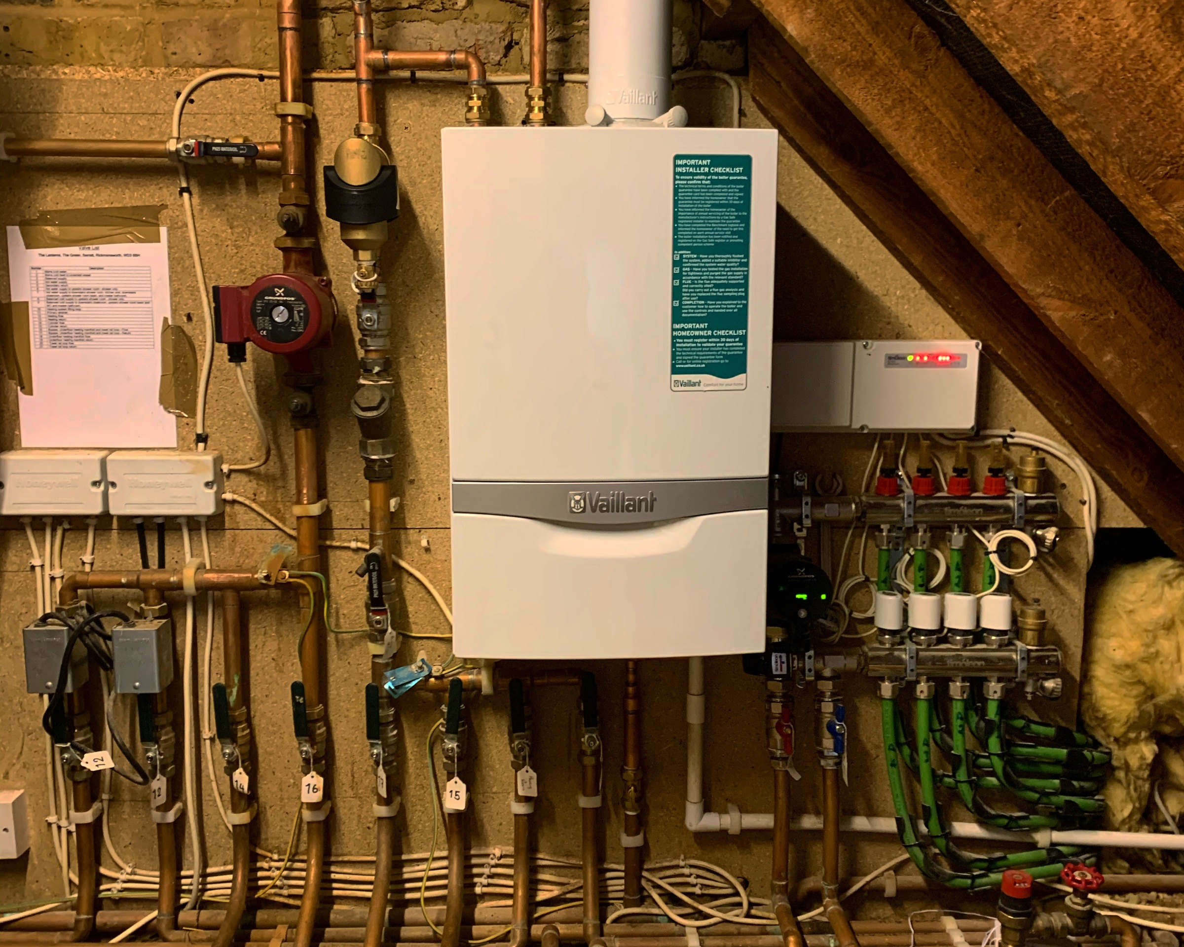 Burley Plumbing and Heating engineer at work